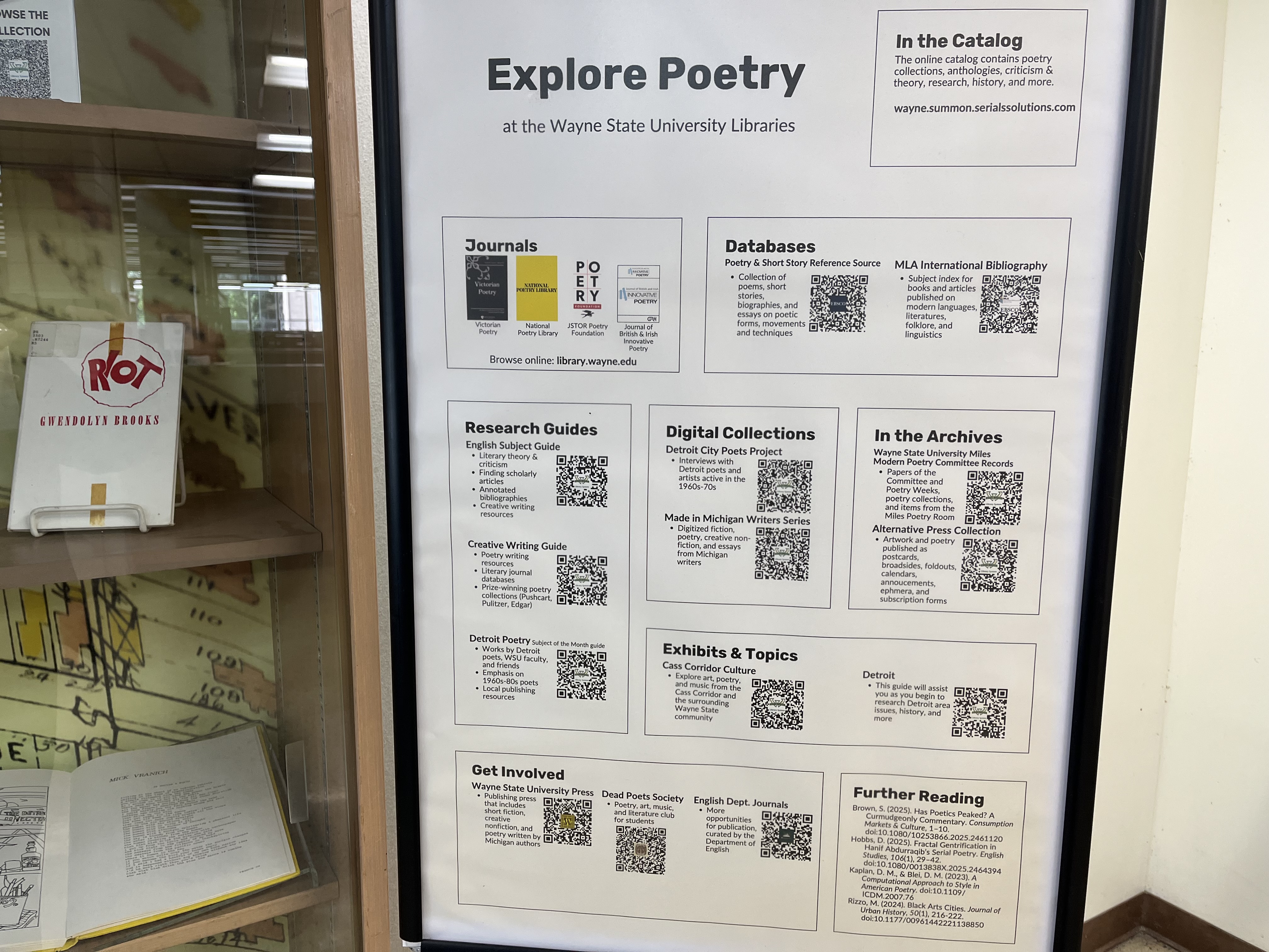 Poetry display placard